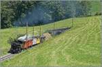 Festival Suisse de la vapeur / Schweizer Dampffestival 2026 - die BFD HG 3/4 N� 3 der Blonay Chamby Bahn dampft mit ihrem bunten Dampfzug kurz vor  Cornaux in Richtung Chamby.

25. Mai 2026 

25. Mai 2026