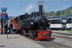 Festival Suisse de la vapeur / Schweizer Dampffestival 2026 - in Blonay wartet die SEG G 2x 2/2 105 der Blonay Chamby Bahn wartet auf die Abfahrt und den Gegenzug. 

25. Mai 2026