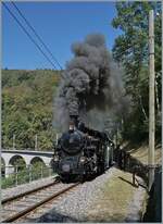 L'aventure ferroviaire de l'Oberland Bernois / Das Bahnabenteuer des Berner Oberlands - Themenfremd* wurde auch gedampft, und wie! Nach dem den Sommer infolge Waldbrandgefahr �ber nicht mit Dampf gefahren werden durfte, zeigt nun die HG 3/4 N� 3 der  ...