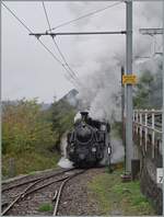 Blonay - Chamby - La Der 2026 - 60 apr�s les CEV (Saison Ende der Blonay Chamby Bahn, 60 Jahre nach dem Betriebsschluss der CEV).

Von Chaulin kommend erreicht die HG 3/4 als Lokzug 3233 Chamby um den Dampfzug 334 zu �bernehmen. 

24. Oktober 2026