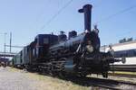 Froschblick auf DBB, ex-VSB Lok.3  LANGNAU ins Bw Brugg AG am 23 Mai 2026 w�hrend ein Offener Tur Wochenende bei der Verein Mikado 1244 und die Niederlassung der SBB Historic am Pfingsten 2026. LANGNAU wird hier pr�pariert f�r ein Dampfpendelzug nach das SBB Bahnhof von Brugg AG. 