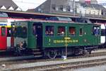 Am sonnigeren 26 Mai 2019 steht UeBB-31 ins bahnhof von Brugg AG um als Extrafahrt ins Depot von Verein Mikado 1244 Heimkehr zu machen.