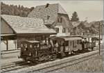 Die E 3/3 853 wird mit ihrem Dampfzug in K�rze nach Sumiswald Gr�nen zur�ck fahren.