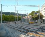 Noch einmal Bilder vom  neuen  Bahnhof von Vevey, welche nun die neue Gleisf�hrung recht gut erkennen lassen. Die n�chsten Bilder werden wohl schon wieder mit Z�gen im Planbetrieb zu sehen sein, der am Montg, den 17. Aug. 26 wieder aufgenommen wird. 

8. Aug. 2026
