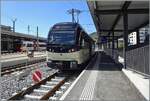 Ganz am Ende des z.Z zur Verf�gung stehenden Platzes in Vevey auf Gleis 7 steht der CEV MVR ABeh 2/6 und wartet auf die Abfahrt nach Blonay.

31. August 2026