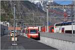 Der TMR Bahnhof von Martigny wurde recht aufw�ndig umgebaut und ist nun wieder in Betrieb, obwohl die Arbeiten noch nicht ganz abgeschlossen sind.