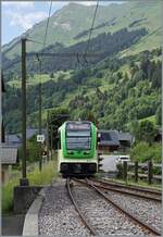 Der TPC ASD ABe 4/8 471 erreicht als R71 448 von Aigle kommend sein Ziel Les Diablerets. 

15. Juni 2026