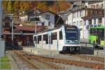 Nachdem der Gegenzug nach Aigle in Le S�pey abgefahren ist, steht nun der TPC ASD ABe 4/8 473 als R71 nach Les Diablerets zu Abfahrt bereit.