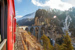   UNESCO-Weltkulturerbe Albulabahn: Wir fahren am 18.02.2017 mit dem RE (Chur -  St.