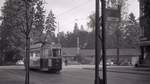 Die ehemalige Tramlinie 1 (Betriebseinstellung 11.Oktober 1965): Wagen 174 beim Inselspital.