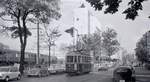 Die ehemalige Tramlinie 1 (Betriebseinstellung 11.Oktober 1965): Die Linie 1 fhrte direkt vom Bahnhof nach Westen, im wesentlichen der Bahnlinie entlang bis zum Gterbahnhof.