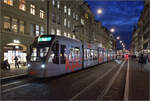 Spitalgasse in Bern. Im Bild der Combino Classic Be 6/8 670. Januar 2026.