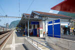 Der SBB Bahnhof Aigle am 28.05.2023.