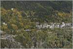 Ein TMR Regionalzug von Vallorcine nach Martigny erreicht in Kürze Finhaut.