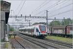 Der SBB LEX RABe 522 226 ist als RL5 auf dem Weg von Gen�ve nach La Plaine und f�hrt ohne Halt durch den ehemaligen Bahnhof Vernier-Meyrin, der heute Vernier Meyrin Cargo heisst und nur noch dem