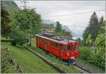 Wie erwähnt, wir waren in Chamby eingeladen und wie es der Zufall wollte, lag das Haus praktisch direkt an der Strecke der Museumsbahn! Der RhB Bernina Bahn ABe 4/4 I N° 35 der Blonay Chamby