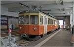 In M�rren wartet der BLM Be 4/4 31  Lisi  auf den Gegenzug bevor er nach Gr�tschalp abf�hrt. 

23. Juli 2024