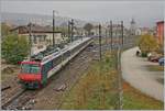Der RE 18123 von Frasne (10:53) nach Neuchâtel (11:53) erreicht Pontarlier.