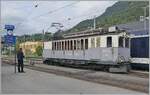 Les chemins de fer disparus - Die verschwundenen Bahnen (LLB 1915 - 1967) Der Leuk Leukerbad Bahn (LLB) Triebwagen mit der Anschrift ABFe 2/4 N° 10 der Blonay Chamby Bahn beim Manöver in Blonay. 

14. September 2025