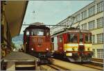 Der SBB De 4/4 1661 erreicht mit seinem Regionalzug nach Beromünster Reinach SBB.
22. Juli 1987