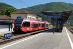 SBB: RABe 526 GTW von Stadler Rail als R nach Solothurn in Sonceboz Sombeval am 26.