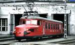 SBB RBe 2/4 Nr.1002  Roter Pfeil  beim Jubiläum 100 Jahre Gotthard Bahn in Erstfeld am22.09.1981.