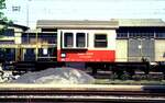 Zwischenwagen für Swiss-Express Wagen  Sputnik  in Goldach am 16.05.1982.