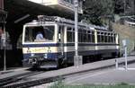 Bhe 4/8 Nr.303 der Rochers de Naye Bahn in Caux am 22.08.1999.