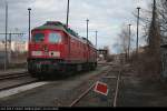 DB 233 295-5 ruht sich mit einer Schwesterlok aus (ex 232 295-6, gesichtet Berlin Nöldnerplatz, 20.03.2009)