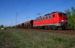 DB 139 562-3 mit Tads-Wagen in Berlin Wuhlheide 21.04.2009 (ex E40 1562)