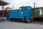 Die normalspurige LKM Industrie-Diesellok vom Typ LKM V10B vom Eisenbahn- und Heimatmuseum Erkrath-Hochdahl e.V.