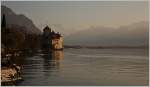 Das Château de Chillon im Abendlicht  (10.03.2014)