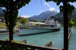 Nach gem�chlicher Fahrt �ber den Thuner See hat das DS Bl�mlisalp in Interlaken West angelegt.