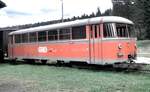 Graz-Kflacher-Bahn (GKB) Beiwagen zum VT 10 im Bayerischen Localbahnmuseum in Bayerisch Eisenstein am 08.09.1997.