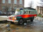 Bedford Cyprusbus fotografiert in Leiden, Niederlande 27-01-2013.

Bedford Cyprusbus bij het museum van volkenkunde in Leiden 27-01-2013.