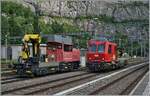 Da ich mich vor kurzem in der Kategorie der Tm 234 geirrt habe, sorgte ich nun vor: das Bild zeigt auf einen Blick gleich beide Tm 234 Bauarten: Links im Bild der Tm 234 206 'Ameise' (UIC Tm 98 85 5 234 206-1 CH-SBBI) und rechts der Tm 234 405 'Dart' ...