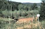 Im Oktober 1989 wurden auf der Tschechischen Seite zwei Gleise von den durchgewachsenen Bäumen befreit und notdürftig befahrbar gemacht.