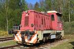 br-703-ex-sd-t-2121/851200/nicht-ganz-frisch-ist-die-farbe Nicht ganz frisch ist die Farbe von 703 031, hier am 11 Mai 2024 ins Eisenbahnmuseum von Luzna u Rakovnika gesehen.