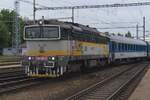 Am trüben 28 Mai 2025 treft CD 754 018 mit ein Rychlyk aus Brno hl.n.