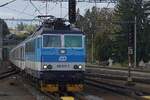 Am 18 September 2026 treft CD 362 046 mit der Rychl�k nach Ceske Budejovice in Benesov u Prahy ein und wird vom Bahnsteigkante auf den Chip gesetzt.