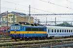 br-363-ex-es-4991/694333/cd-363-111-verlaesst-mit-ec CD 363 111 verlässt mit EC 104 'JAN KAZIMIERZ' Breclav gen Ostrava und Bohumin am 22 May 2008.