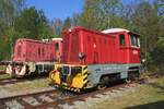 CD 701 667 (ex 701 024 laut ERV-Code) steht am 11 Mai 2024 ins Eisenbahnmuseum von Luzna u Rakovnika.
