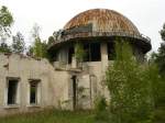 Ehemaliges Museum fr Pilot und Flugzeugkonstrukteur Nestorov (1887-1914) bei Zhovkva, Ukraine 11-05-2014.