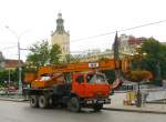 Kamaz Kranwagen Prospekt Svobody, Lviv, Ukraine 01-06-2012.