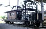 Tunnelprofil-Messwagen im Baltimore & Ohio Eisenbahnmuseum in Baltimore am 28.05.1999.