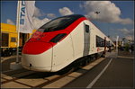 InnoTrans 2016 in Berlin: Stadler zeigte zusammen mit der SBB den ersten Hochgeschwindigkeitszug EC250 'Giruno' (verkürzte 5-teilige Variante RABe 501).