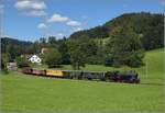 Abfahrt der Eb 3/5 9 der Bodensee-Toggenburg-Bahn mit ihrem wunderbaren Personenzug von Neuthal.